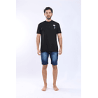 Bermuda confort azul industrial para hombre 1