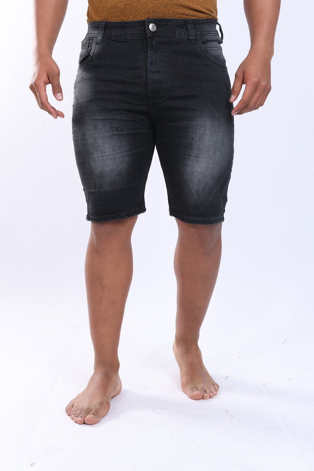 Bermuda Confort Denim - Gris Humo 4