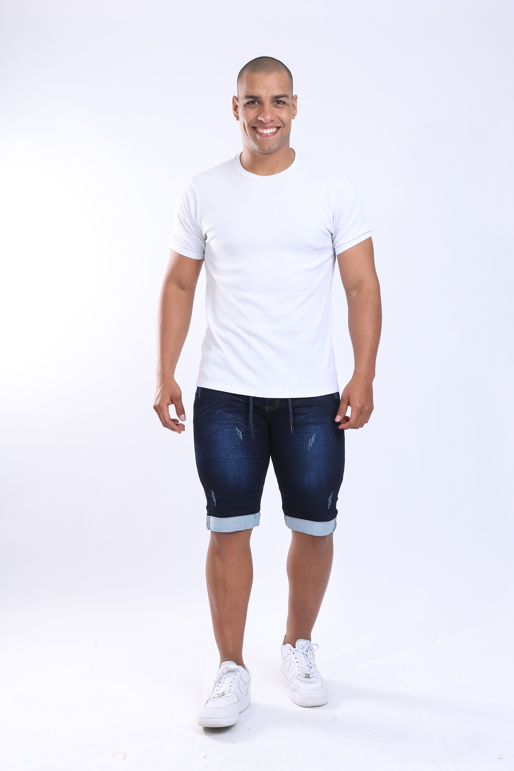 Bermuda Jogger Para Hombre- Azul Oscura 1