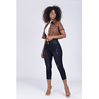 Jean Capri Para Dama- Denim Pardo 2