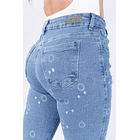 High Waisted Jean for Women - Laser Engraved Denim 2