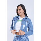 Chaqueta Jean Con Desgaste- Clara 1