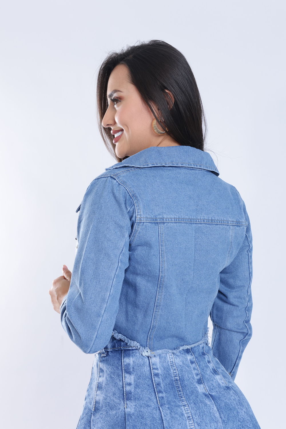 Chaqueta Jean Con Desgaste- Clara 2