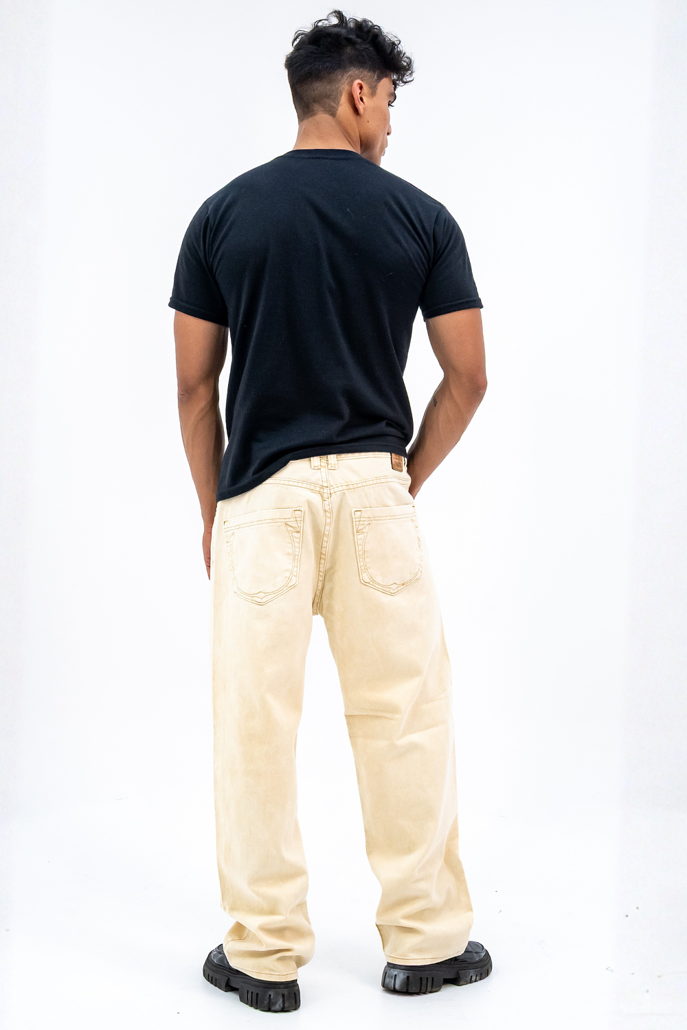 Oversize para hombre tono beige frosteado