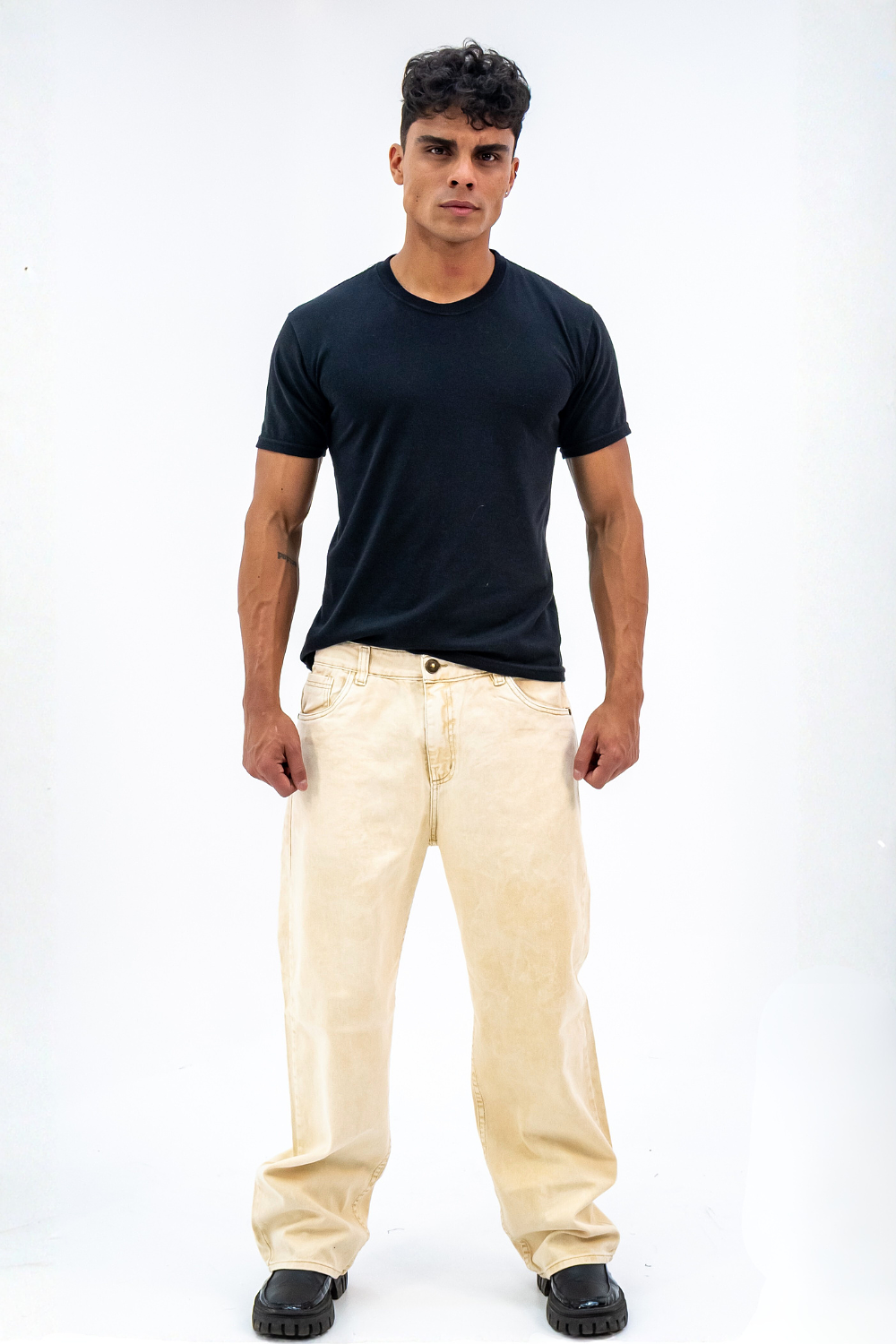 Oversize para hombre tono beige frosteado 3