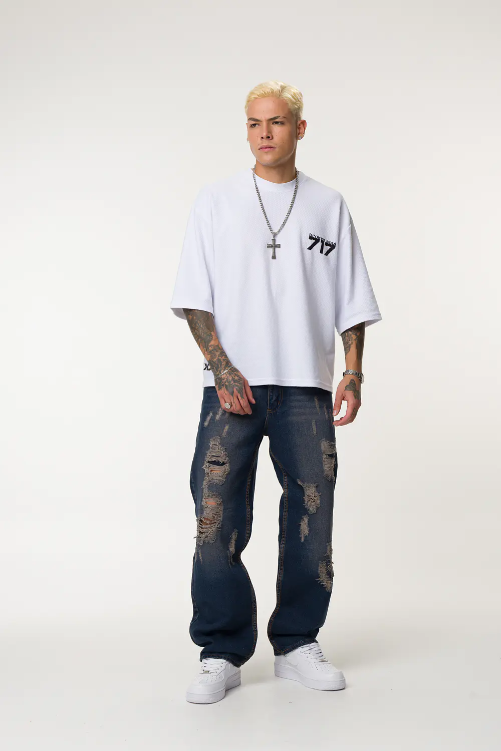 1010 OVER MODA ROTO HOMBRE TONO PARDO 1