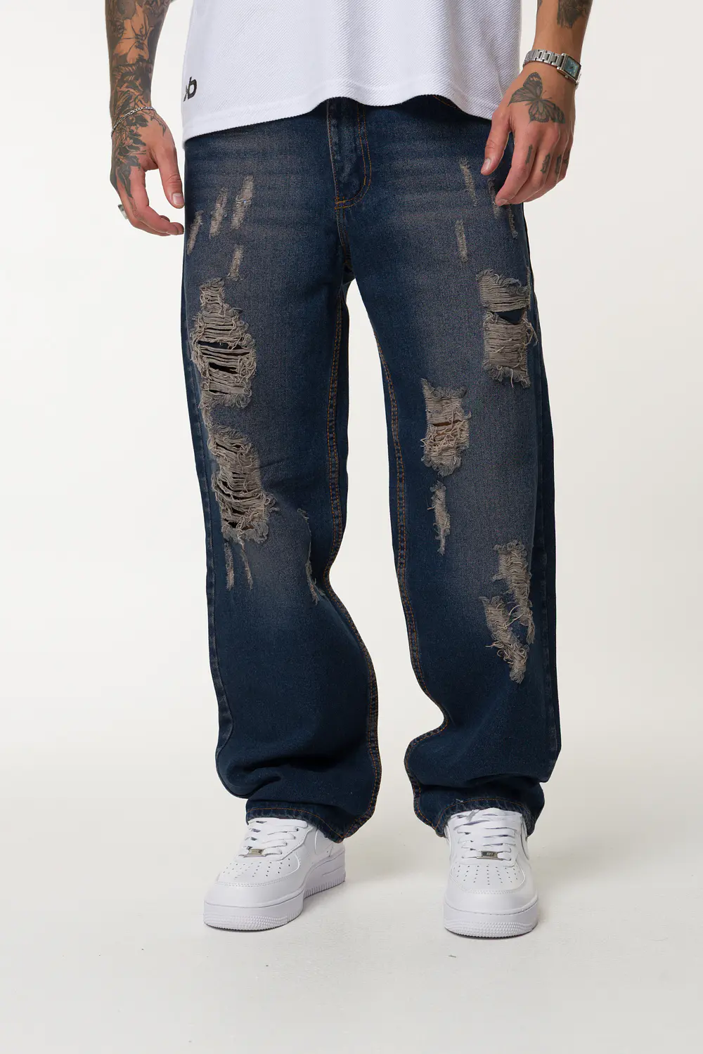 1010 OVER MODA ROTO HOMBRE TONO PARDO 4