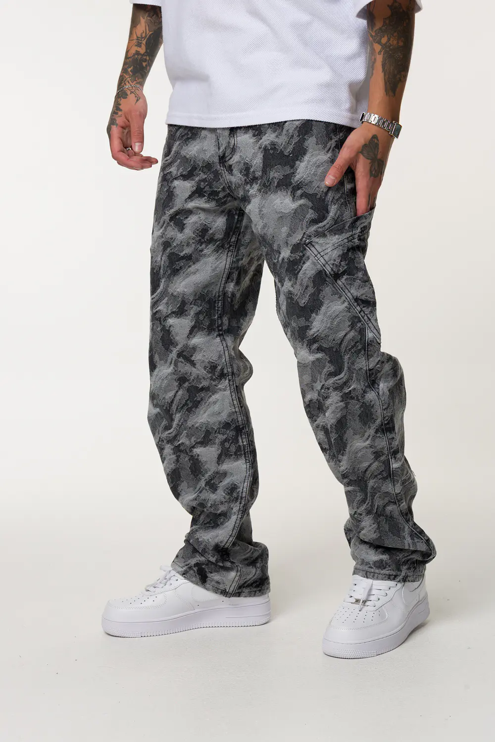 1028 OVER JACQUARD HOMBRE TONO GRIS 3