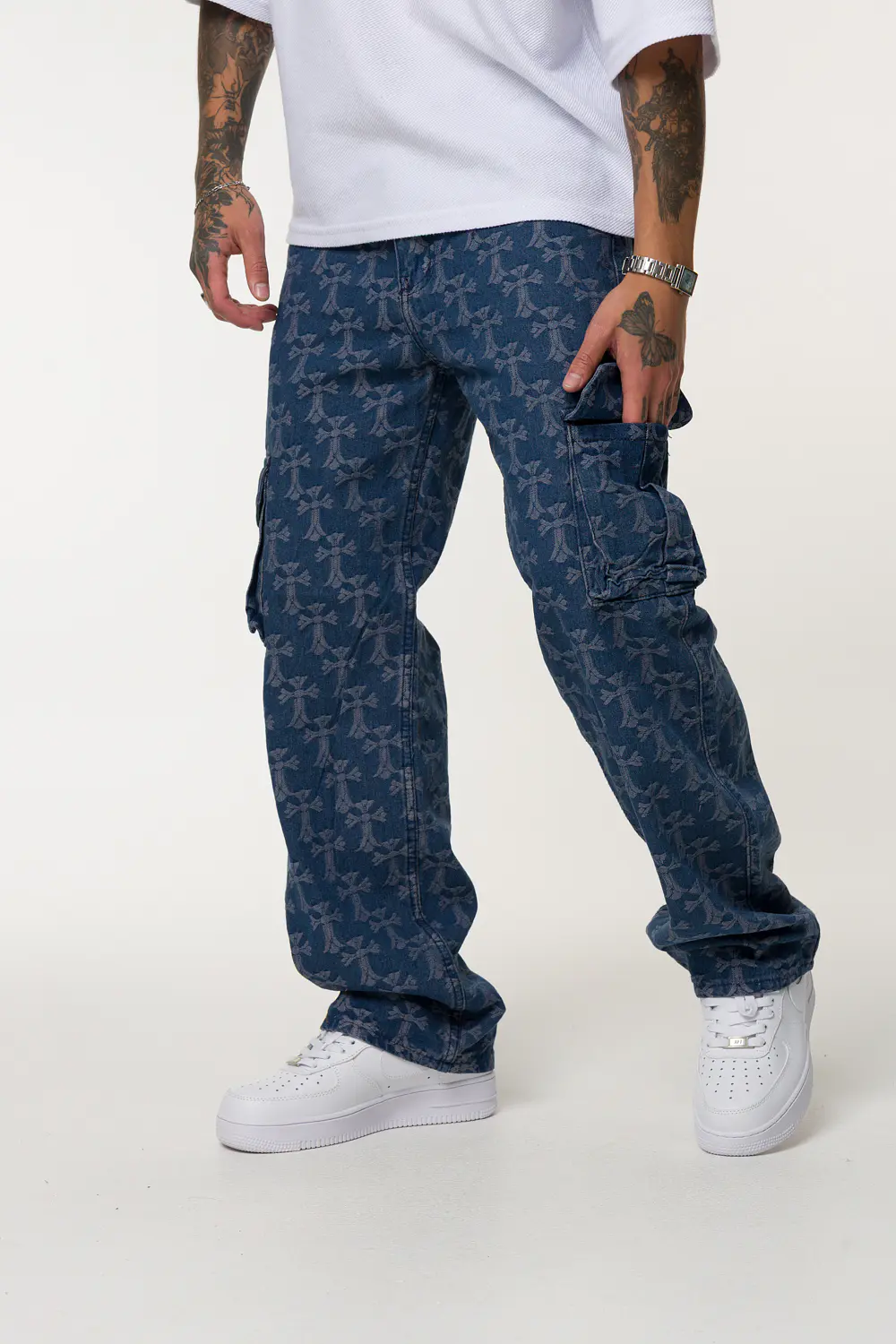 1022 OVER JACQUARD HOMBRE TONO PARDO 2