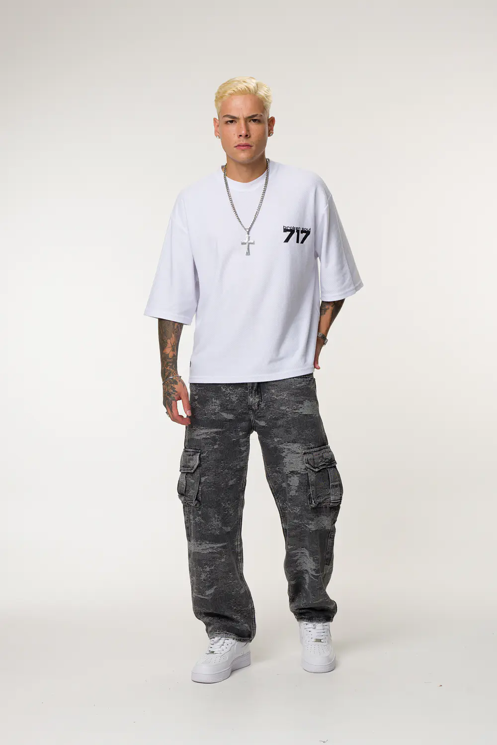 1023 OVER JACQUARD HOMBRE TONO GRIS 8