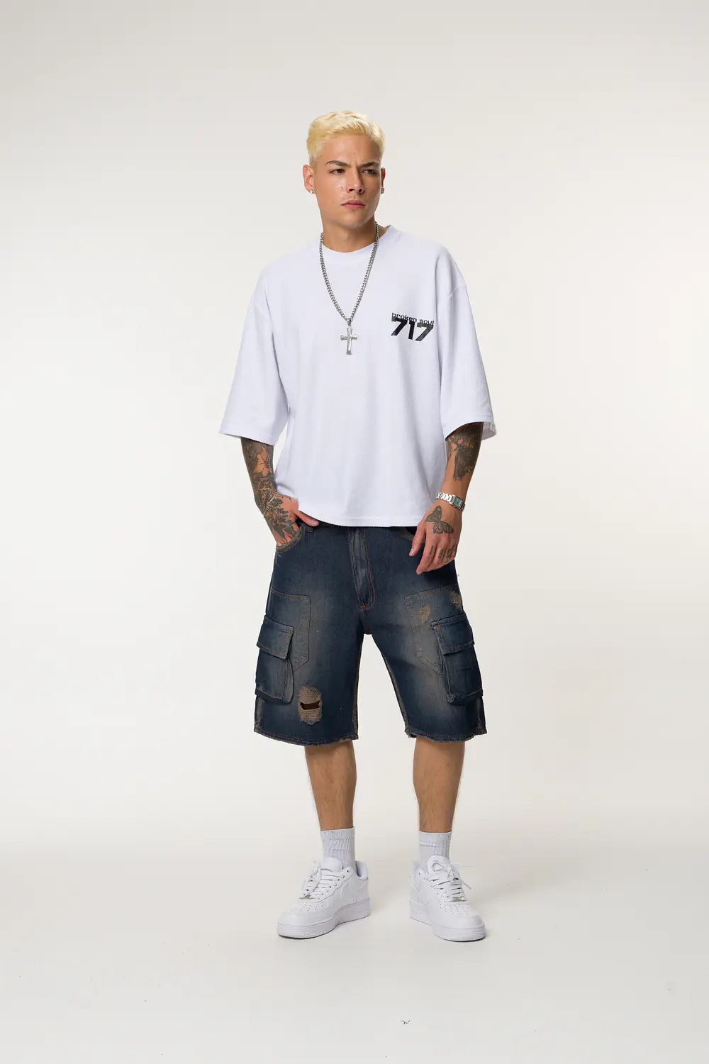 BERMUDA OVER CARGO HOMBRE TONO PARDO