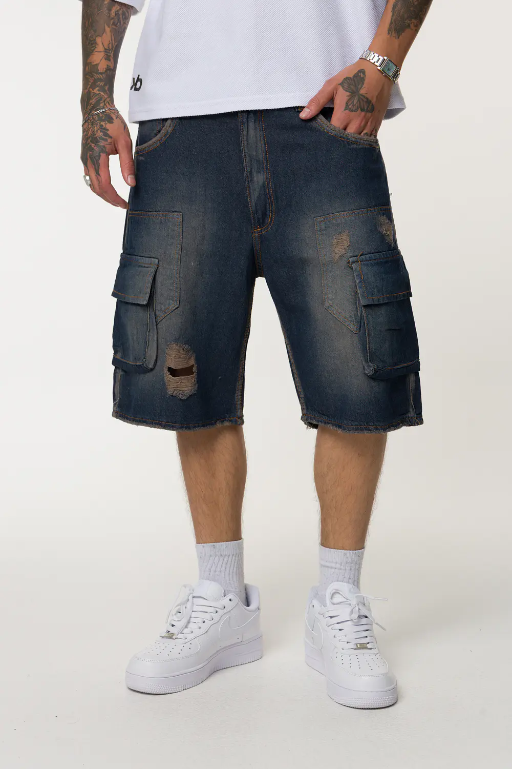 BERMUDA OVER CARGO HOMBRE TONO PARDO