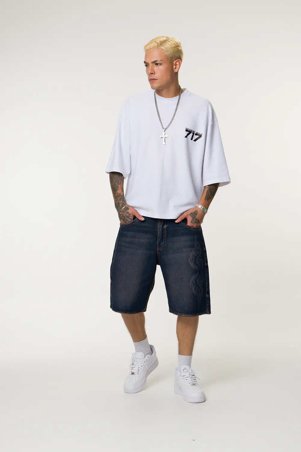 BERMUDA OVER LASER HOMBRE TONO PARDO