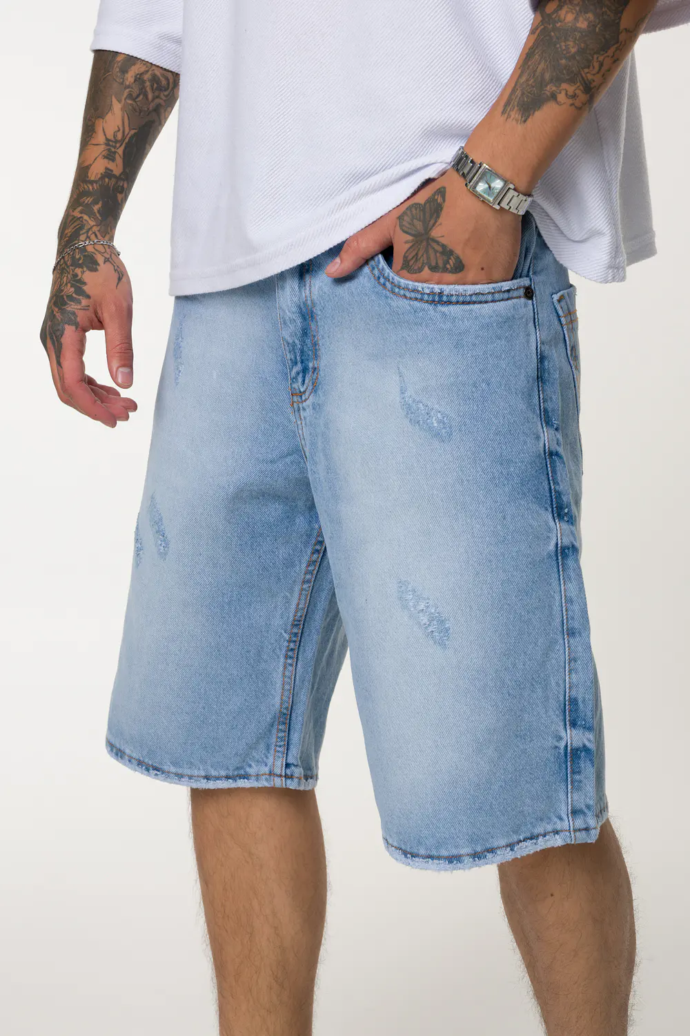 BERMUDA OVER HOMBRE TONO MEDIO CLARO