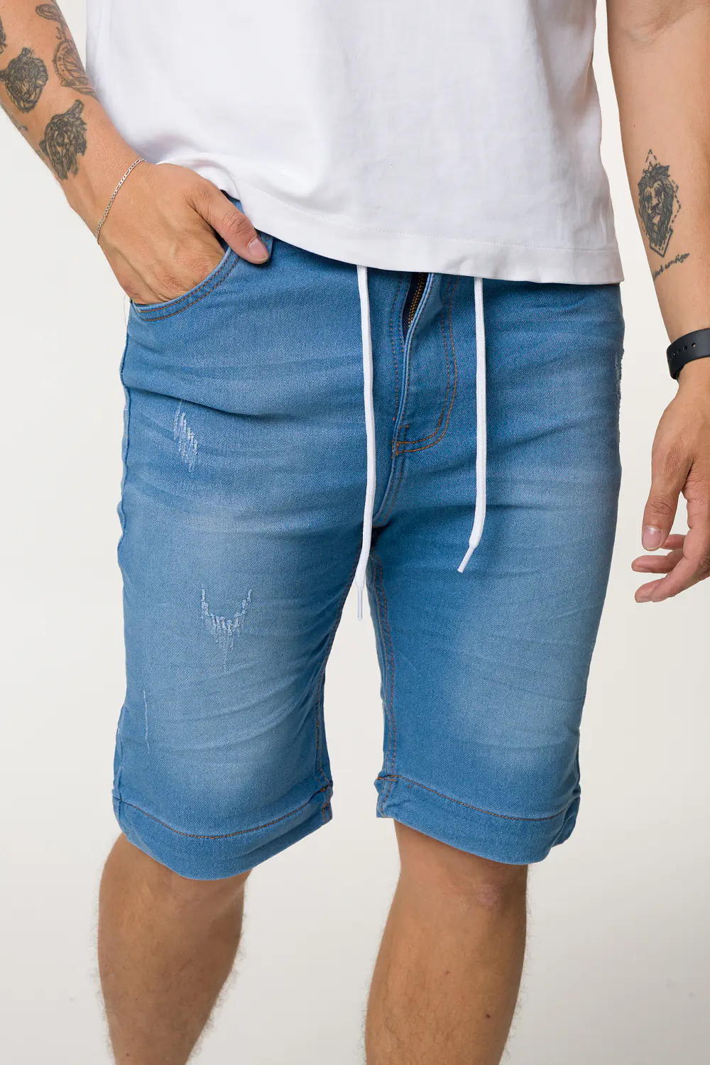 Bermuda Jogger Para Hombre- Medio