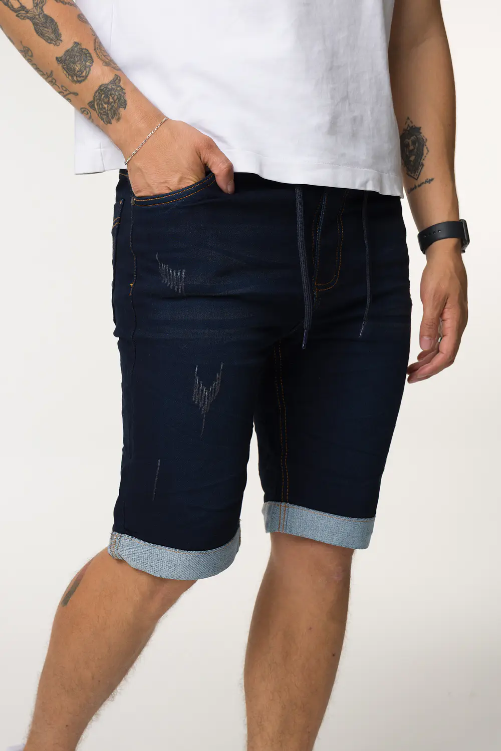 BERMUDA JOGGER TONO PARDO