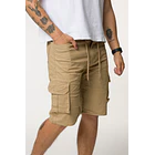 073 BERMUDA CARGO DRIL TONO CAQUI 2