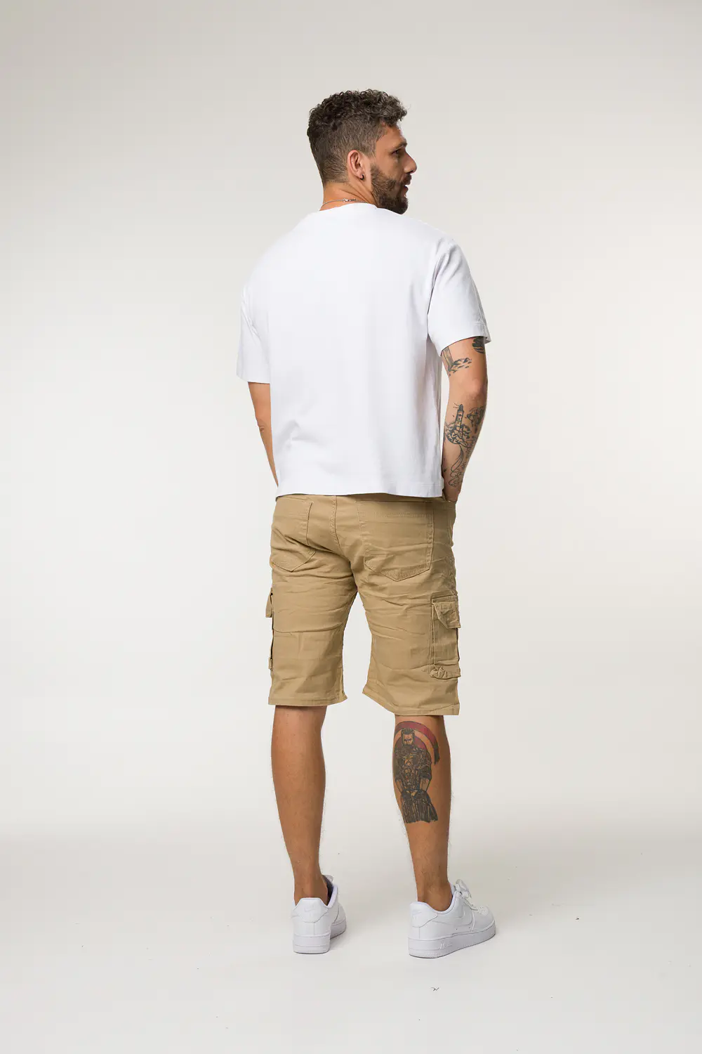 073 BERMUDA CARGO DRIL TONO CAQUI 4