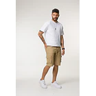 073 BERMUDA CARGO DRIL TONO CAQUI 5