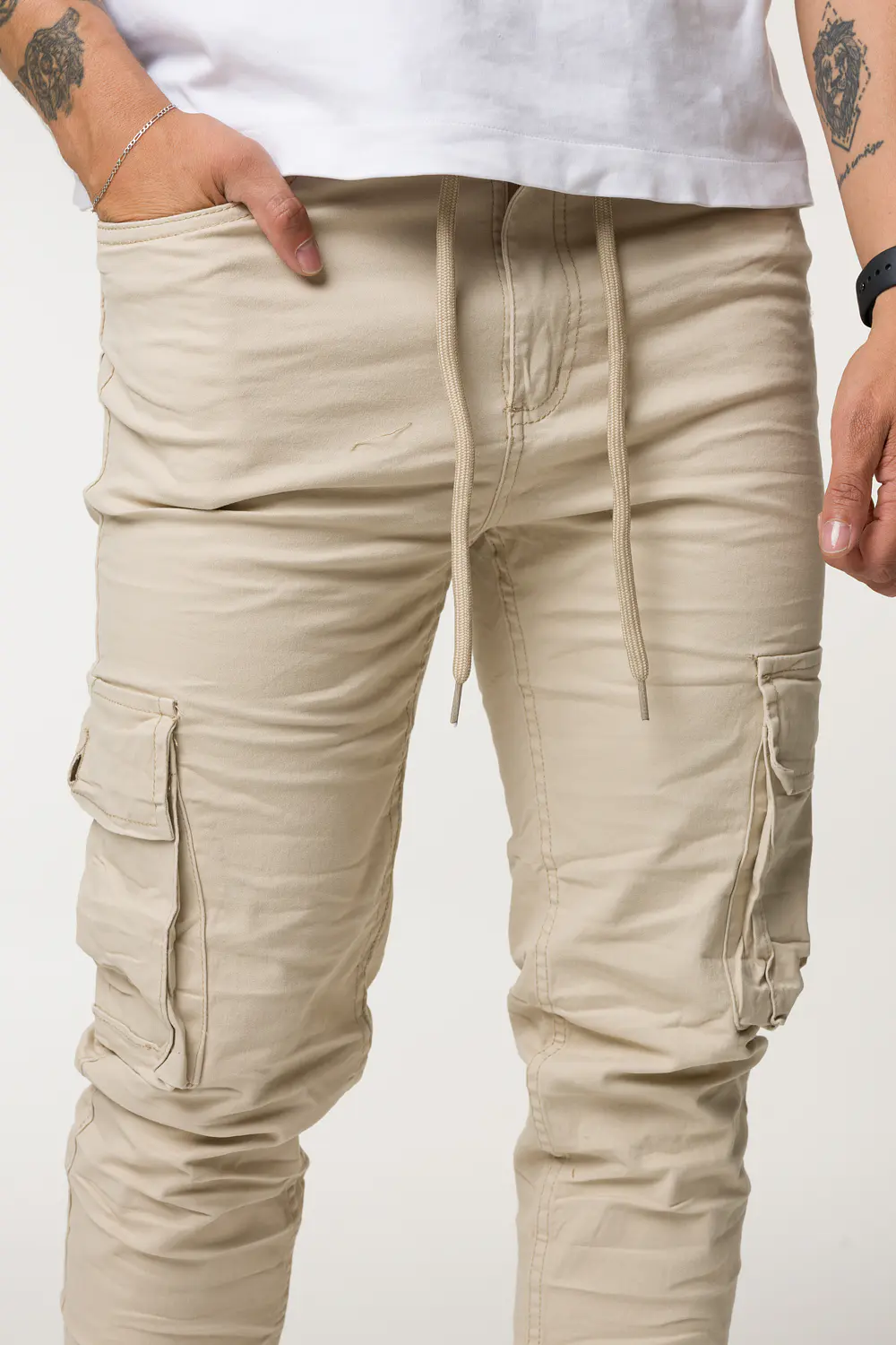 CARGO DRIL TONO BEIGE
