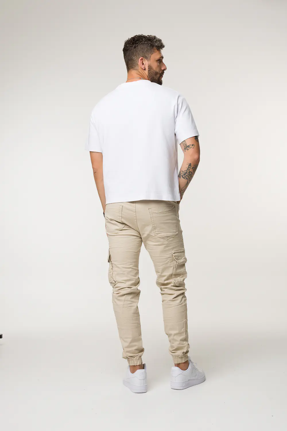 CARGO DRIL TONO BEIGE 5
