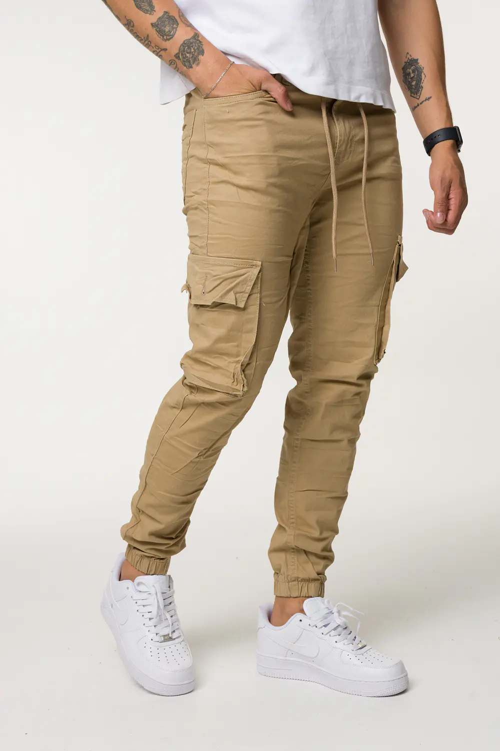 CARGO DRIL TONO CAQUI