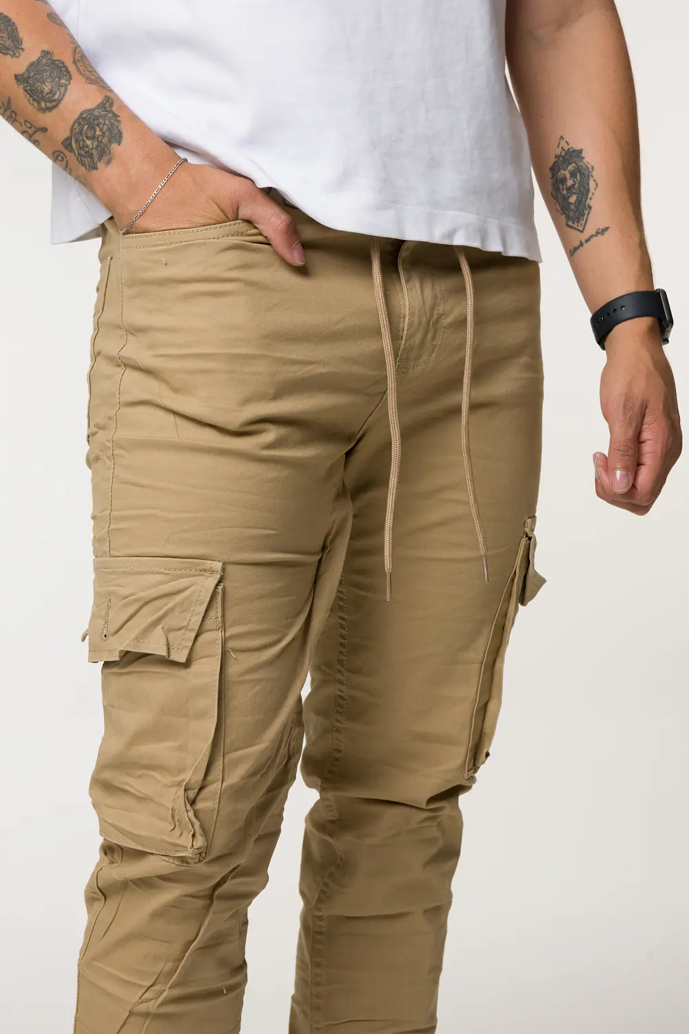 CARGO DRIL TONO CAQUI 4