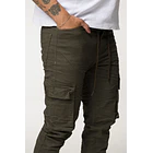 CARGO DRIL TONO VERDE 2