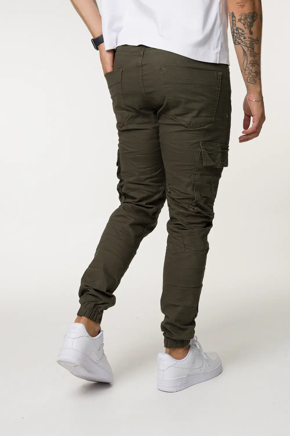 CARGO DRIL TONO VERDE 3