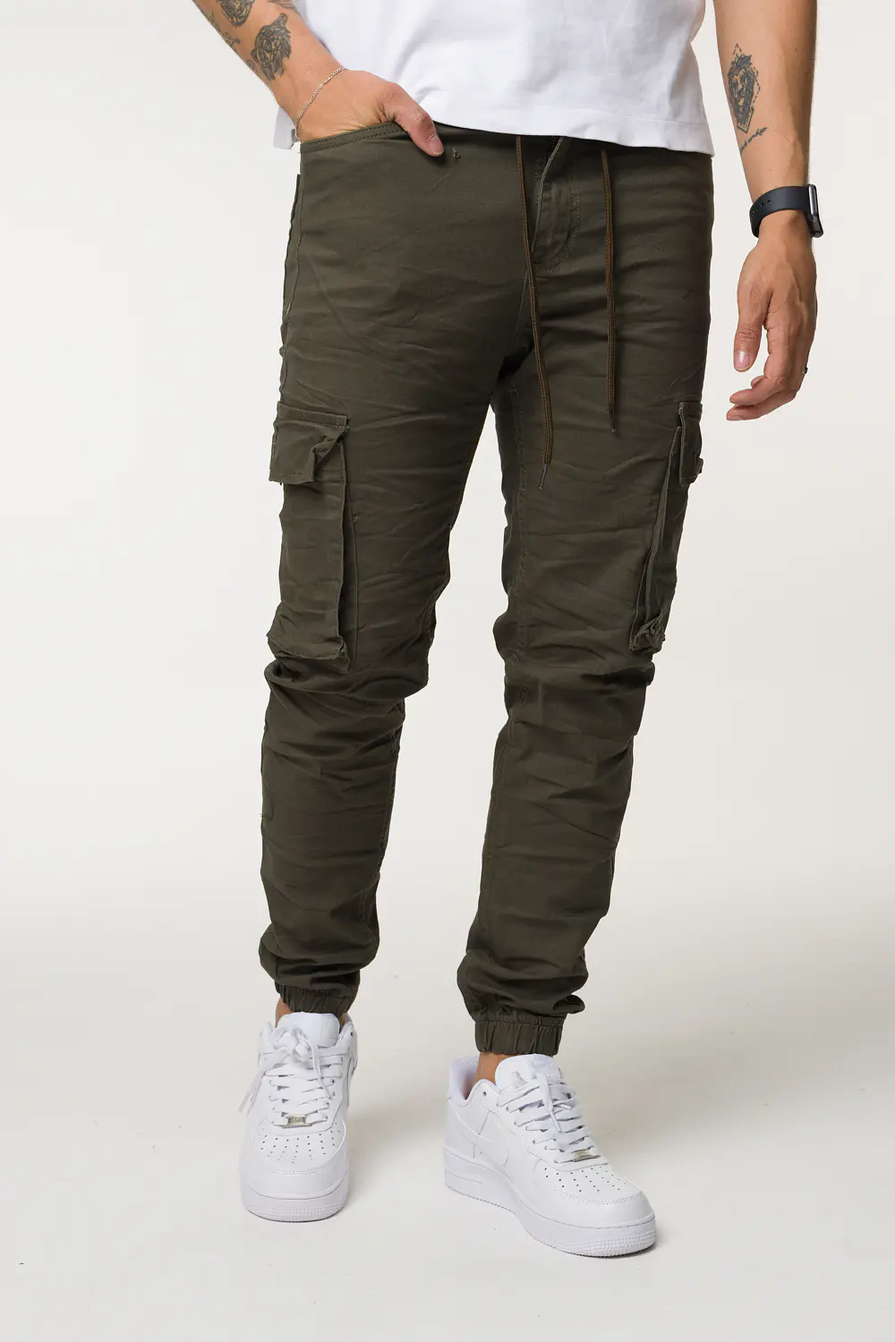 CARGO DRIL TONO VERDE 4