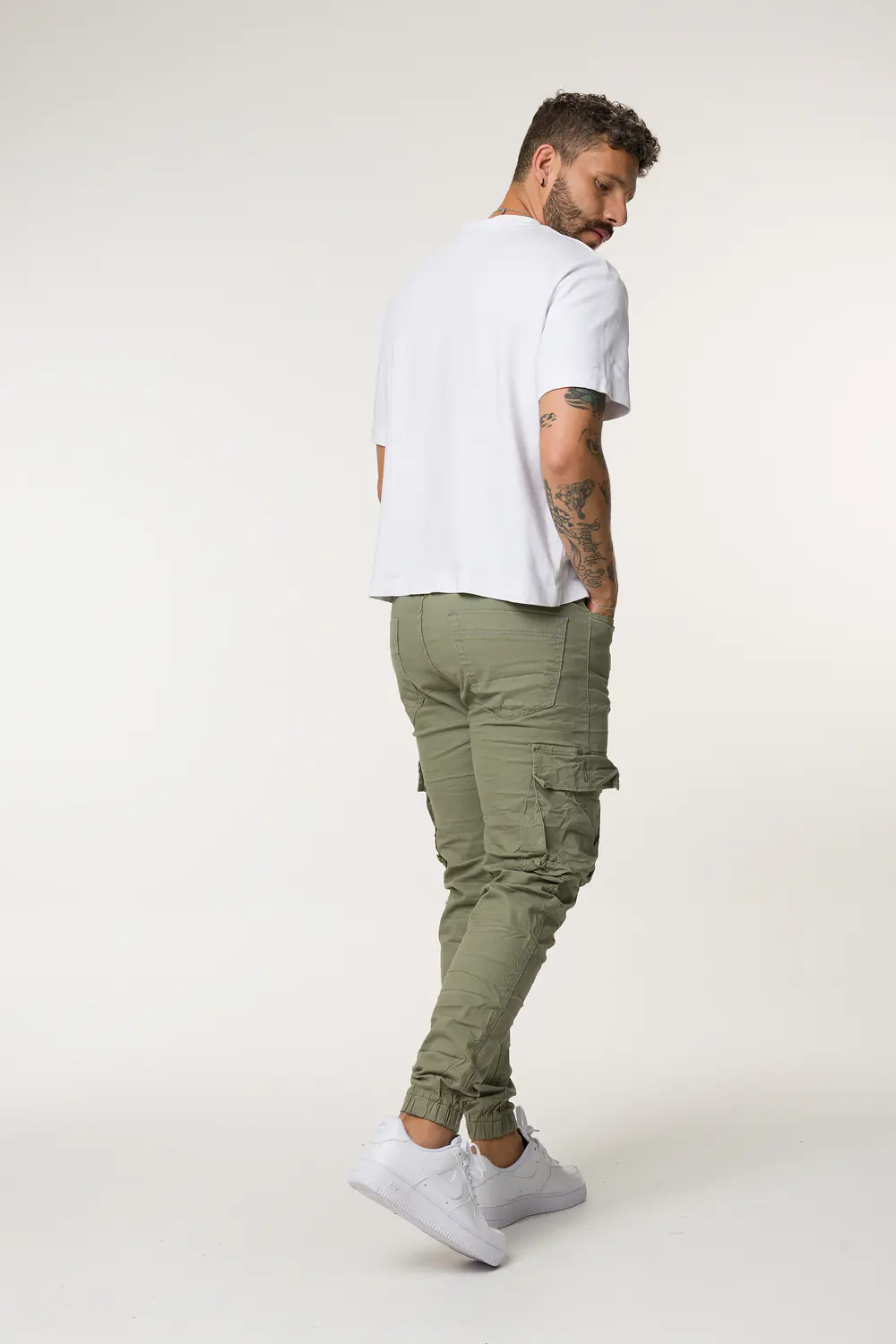 CARGO DRIL TONO VERDE CLARO 3