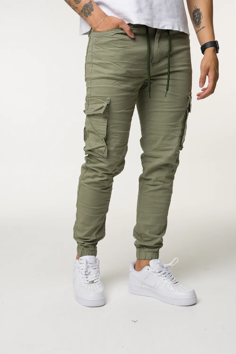 CARGO DRIL TONO VERDE CLARO 4