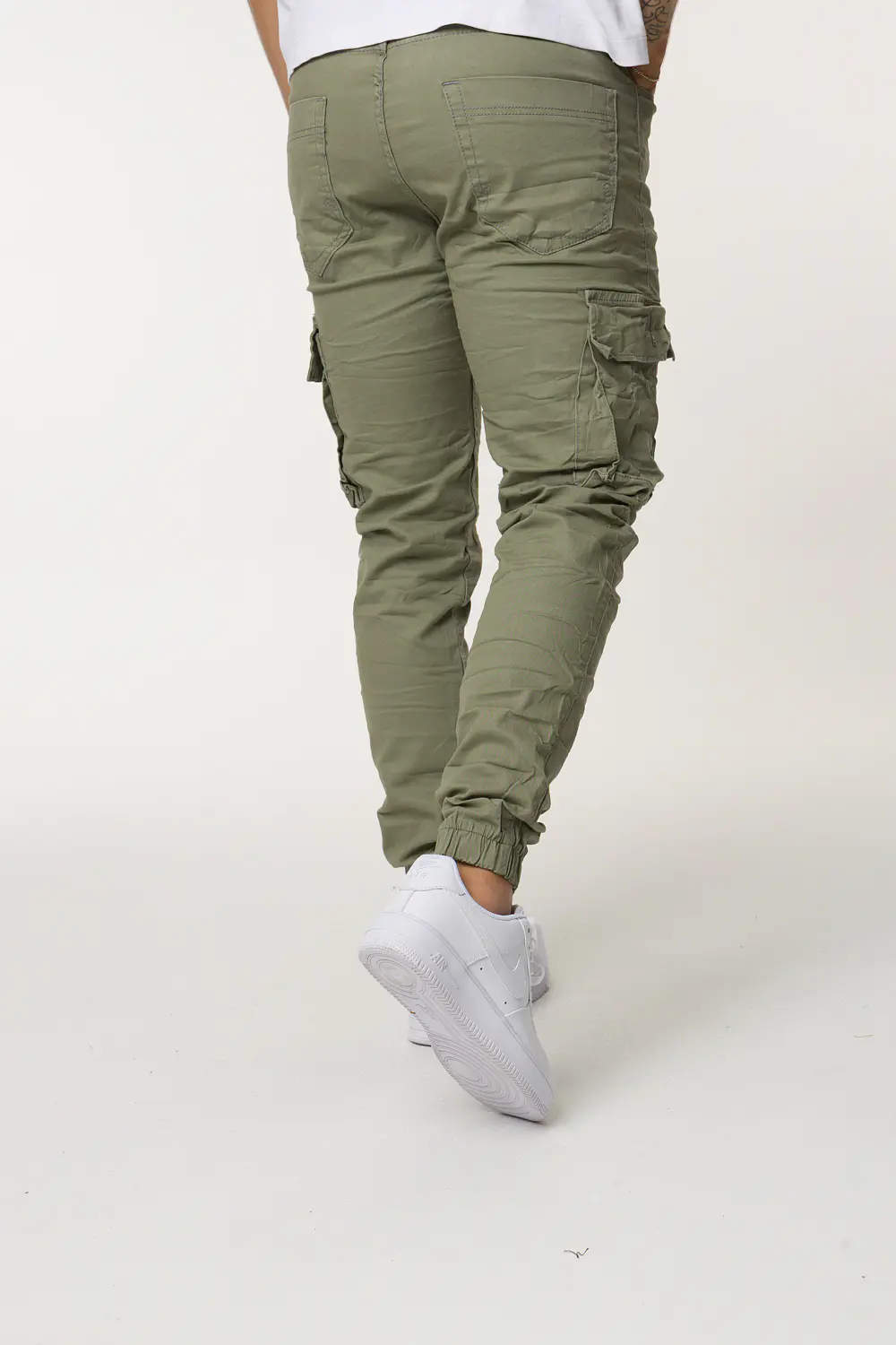 CARGO DRIL TONO VERDE CLARO 5