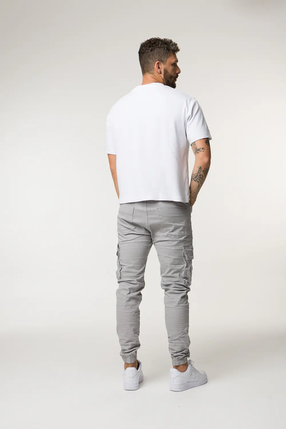 CARGO DRIL TONO GRIS CLARO 3