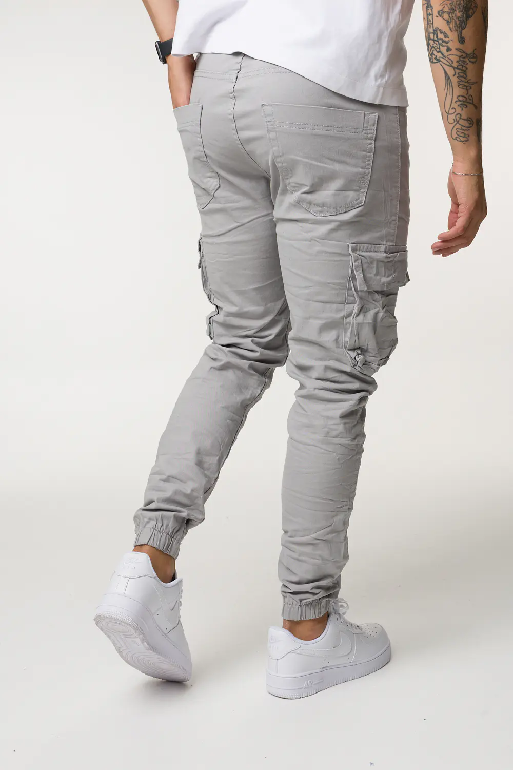 CARGO DRIL TONO GRIS CLARO 4