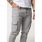 CARGO DRIL TONO GRIS CLARO 5