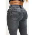 Jean Para Dama Bota Campana - Denim Gris 3