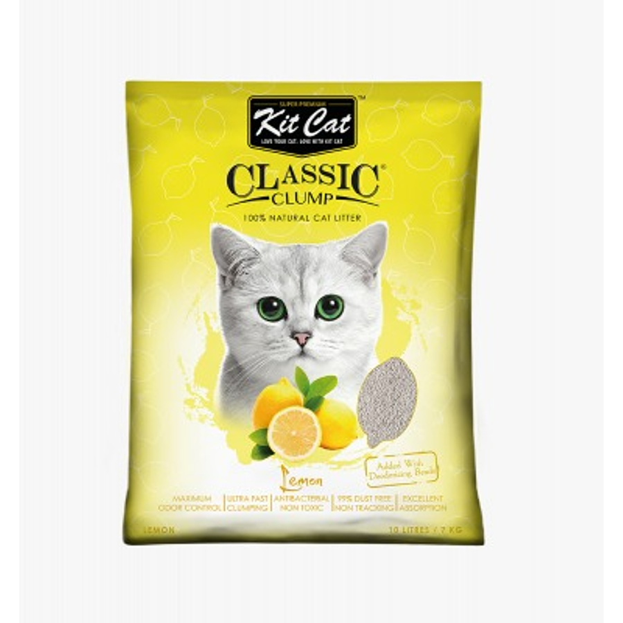 Kit Cat Arena Clasica Aroma a Limon 7 Kg