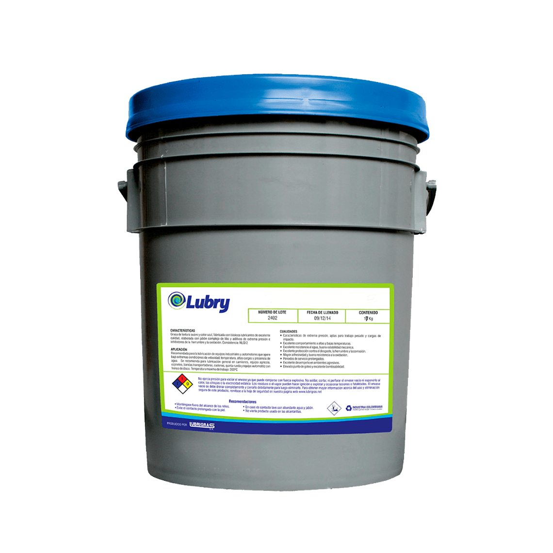 GRASA LITIO NANOTECK LUBRY - CUÑETE 1