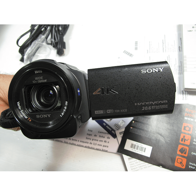  SONY 4K - Video de Alta Qualidade Smi-Nova Camara AX33- Ver Descrição 