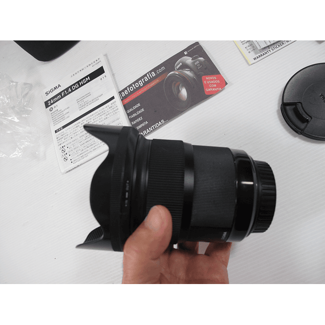 Sigma ART 24mm 1.4   tudo original na caixa para Canon quase sem USO