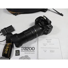 Nikon D3200 + Lente 18-200mm tudo igual a Novo - Ver descrição 