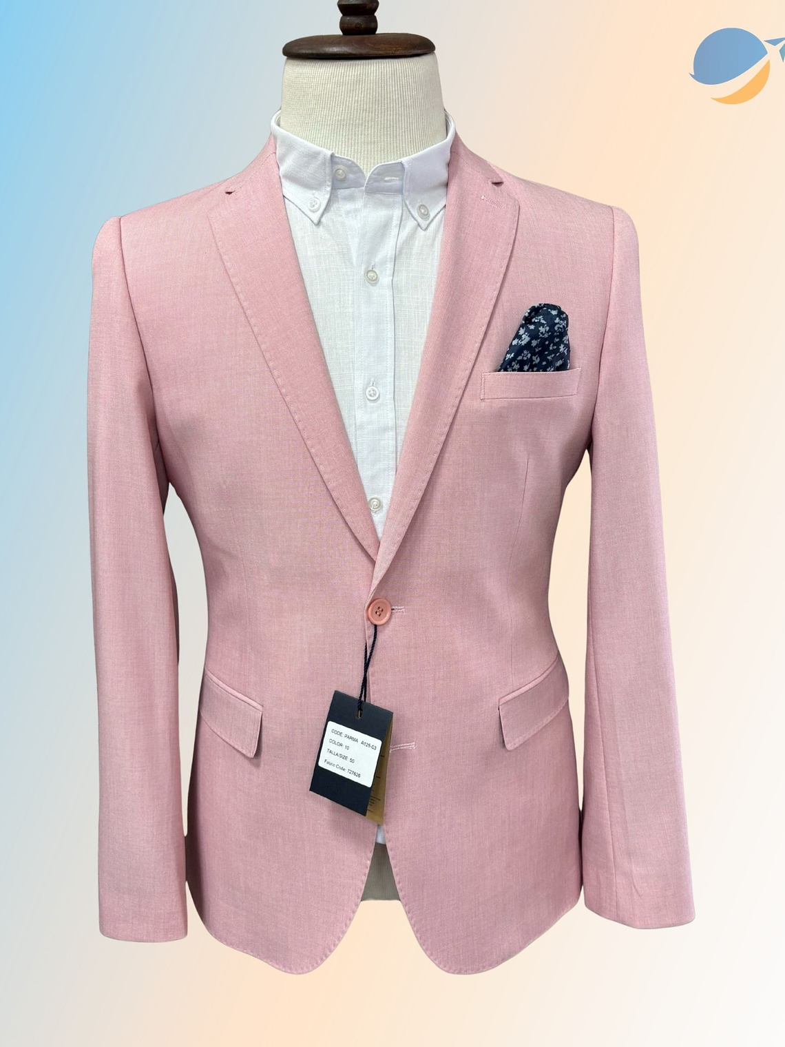 Blazer Masculino Slim Fit Premium - Rosa Claro 1