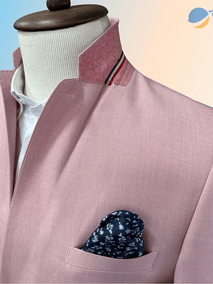 Blazer Masculino Slim Fit Premium - Rosa Claro
