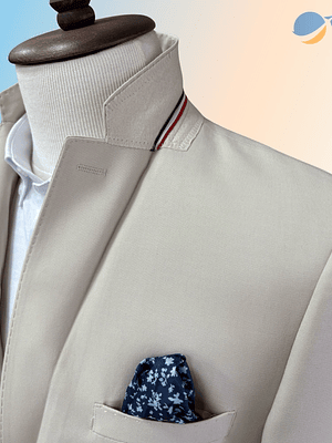 Blazer Masculino Slim Fit Premium - Bege Areia