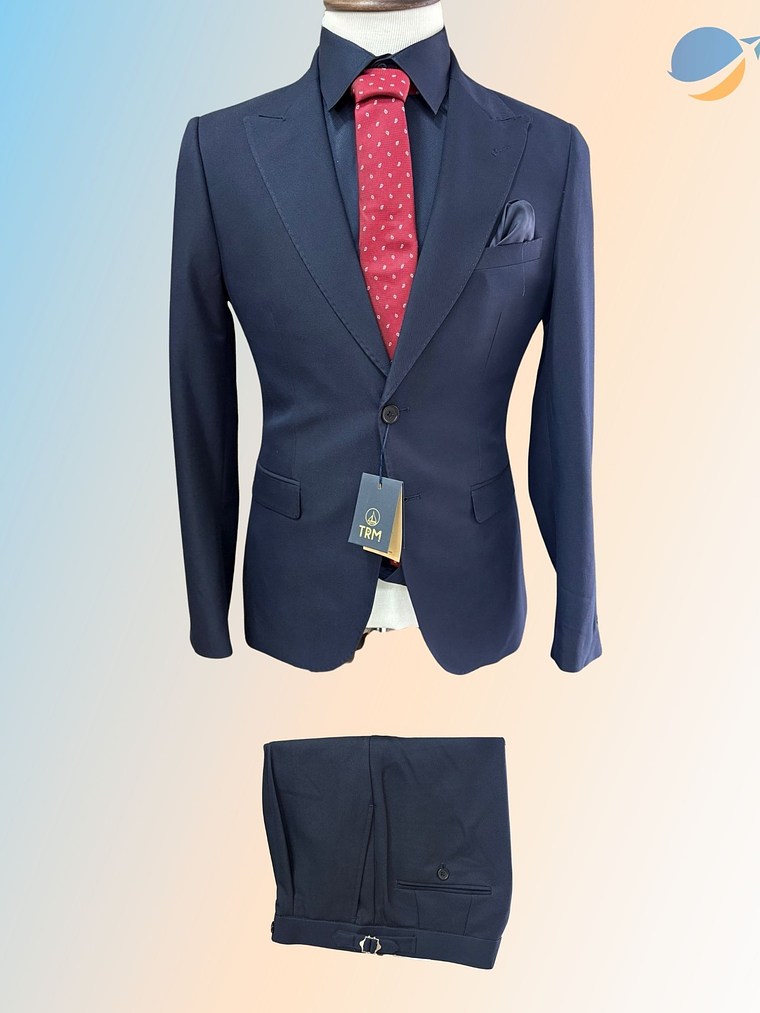 Conjunto Terno Masculino Slim Fit - Azul Marinho Clássico 1