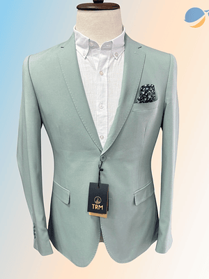 Blazer Masculino Slim Fit Premium - Verde Menta