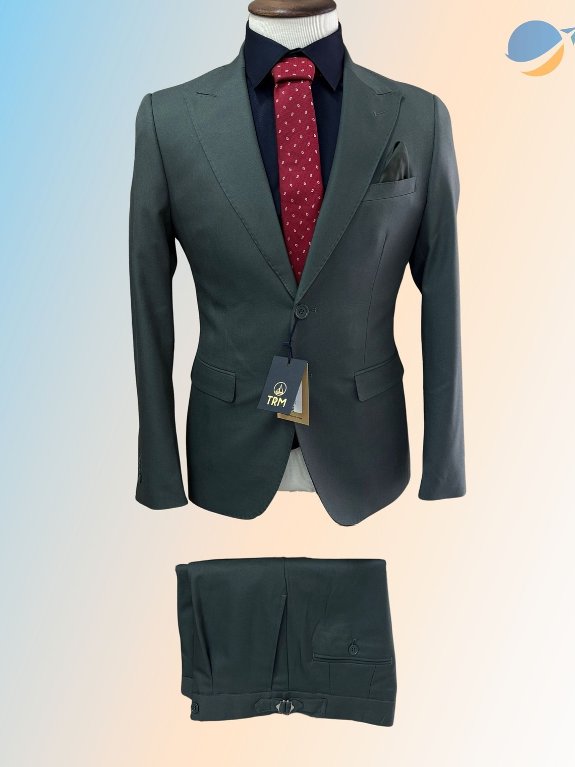 Terno/Paletó Masculino Slim Fit Lapela em Bico - Cinza Chumbo 2