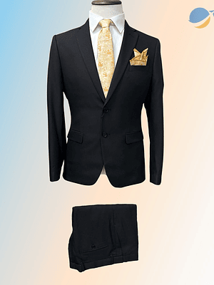 Conjunto Terno Masculino Slim Fit - Preto Clássico