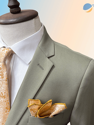 Conjunto Terno Masculino Slim Fit - Cinza Claro